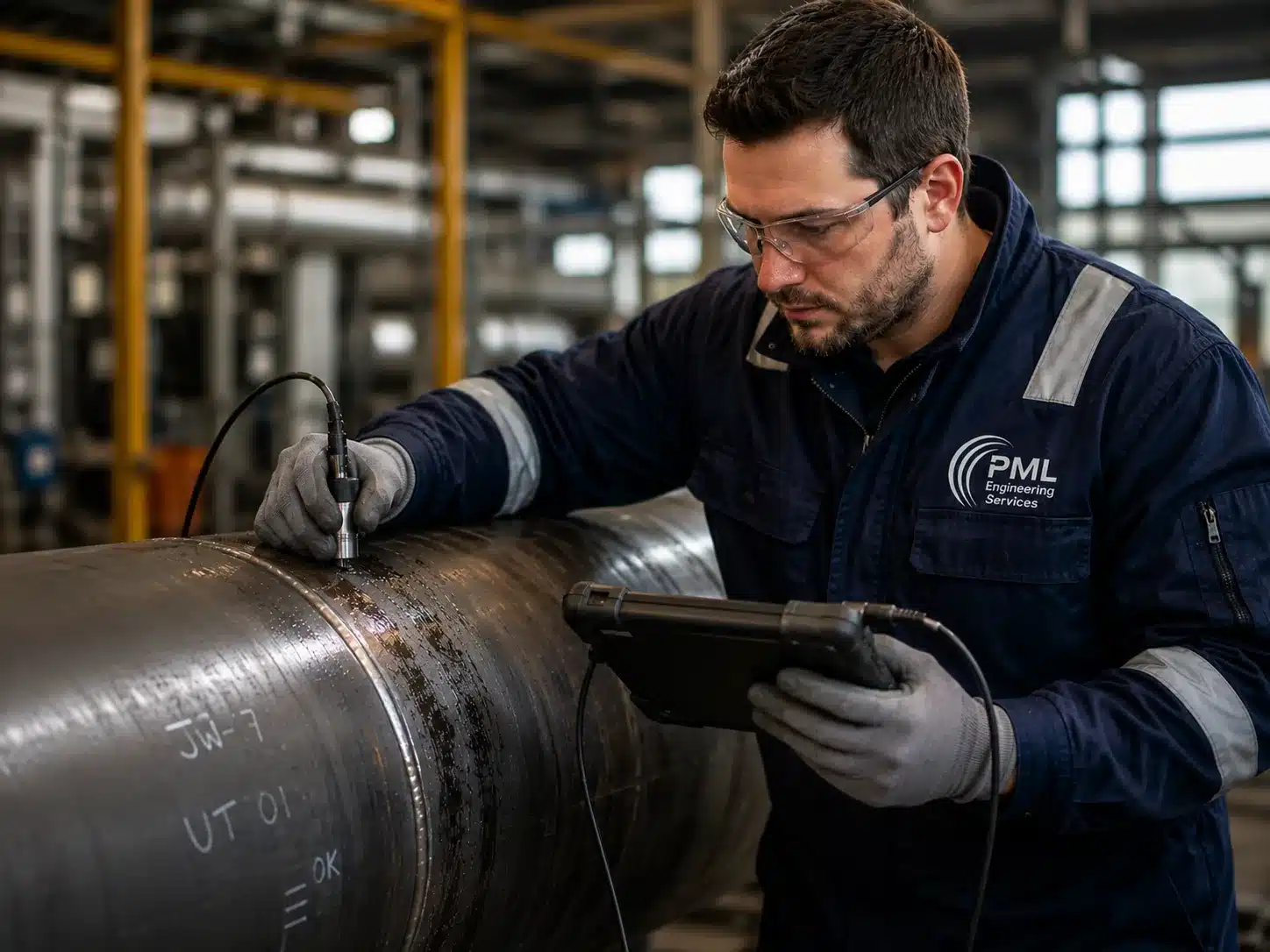 PML Engineering testing and inspection support for industrial pipework